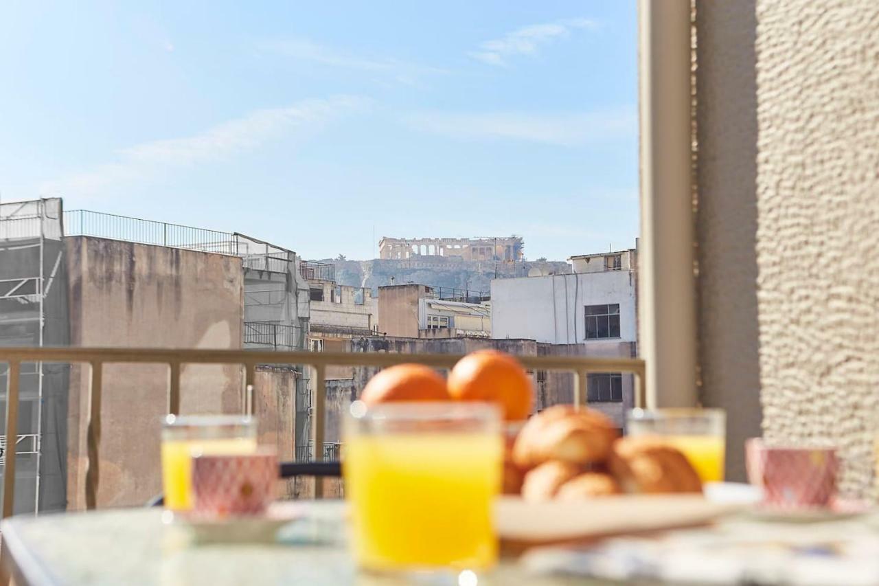 Spacious Suite W. Huge Balcony + Acropolis View أثينا المظهر الخارجي الصورة